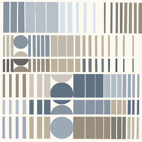 Moon Phases White Modern Wood Framed Art Print by Sommers, Mindy