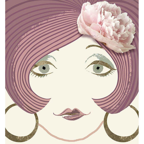 Carnaby Girl White Modern Wood Framed Art Print by Sommers, Mindy