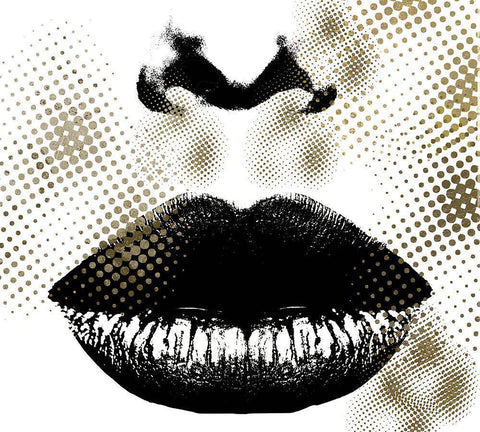 Yes Queen White Modern Wood Framed Art Print with Double Matting by Sommers, Mindy