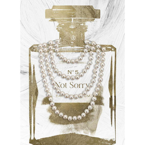 Not Sorry Parfum Gold Ornate Wood Framed Art Print with Double Matting by Sommers, Mindy