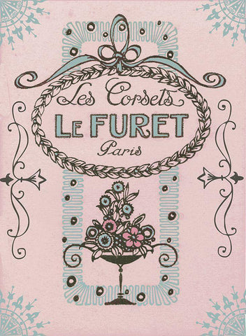 Les Corsets White Modern Wood Framed Art Print with Double Matting by Sommers, Mindy