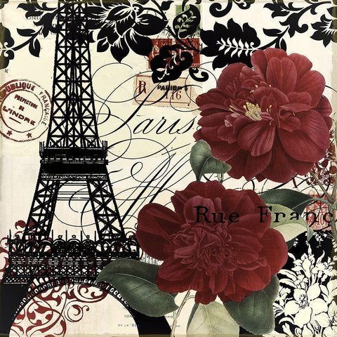 Parisienne Black Modern Wood Framed Art Print by Sommers, Mindy