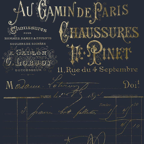 Paris Shopping Black Modern Wood Framed Art Print by Sommers, Mindy