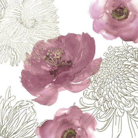 Dainty Girl Black Modern Wood Framed Art Print by Sommers, Mindy