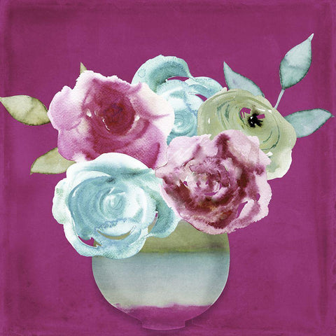 Flower Candy I Black Ornate Wood Framed Art Print with Double Matting by Sommers, Mindy