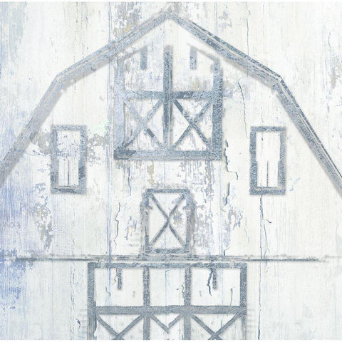 Country Barn White Modern Wood Framed Art Print by Sommers, Mindy