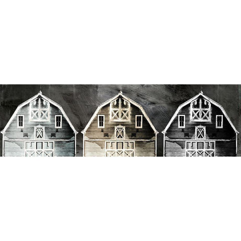 Old Barn Road Black Modern Wood Framed Art Print by Sommers, Mindy