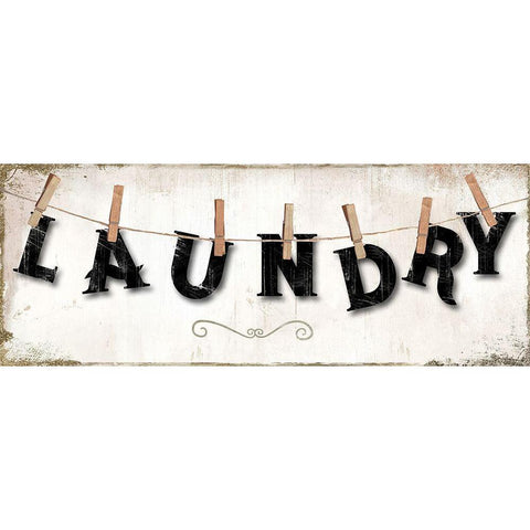 Laundry White Modern Wood Framed Art Print by Sommers, Mindy