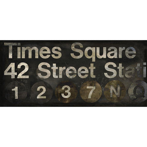 Time Square White Modern Wood Framed Art Print by Sommers, Mindy