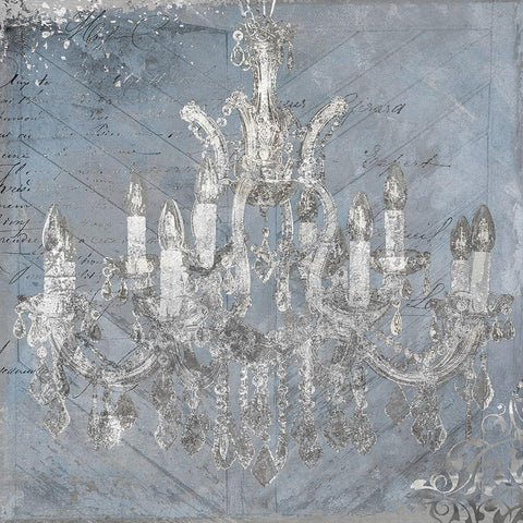 Wedgewood Glow Black Ornate Wood Framed Art Print with Double Matting by Sommers, Mindy