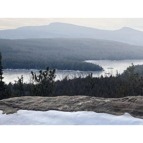 Winter Lake Black Modern Wood Framed Art Print by Sommers, Mindy