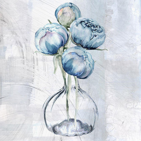 Tale of Two Vases White Modern Wood Framed Art Print by Sommers, Mindy