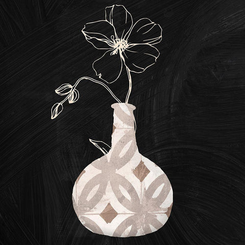 Calm Attention II Black Modern Wood Framed Art Print by Sommers, Mindy