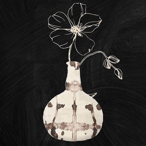 Calm Attention IV Black Ornate Wood Framed Art Print with Double Matting by Sommers, Mindy