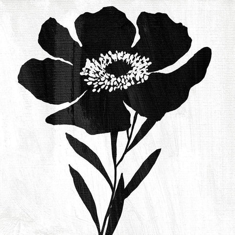 Touch and Contrast Black Modern Wood Framed Art Print by Sommers, Mindy