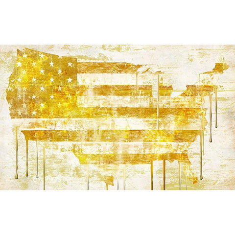 American Dream Black Modern Wood Framed Art Print with Double Matting by Sommers, Mindy