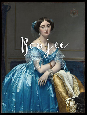 Boujee Black Ornate Wood Framed Art Print with Double Matting by Sommers, Mindy