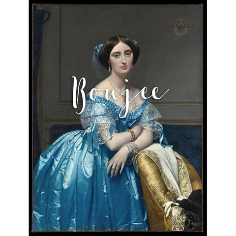 Boujee White Modern Wood Framed Art Print by Sommers, Mindy