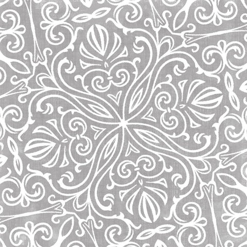 Velvet Slate II White Modern Wood Framed Art Print with Double Matting by Sommers, Mindy