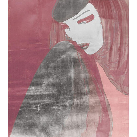 Strike a Pose Black Modern Wood Framed Art Print with Double Matting by Sommers, Mindy