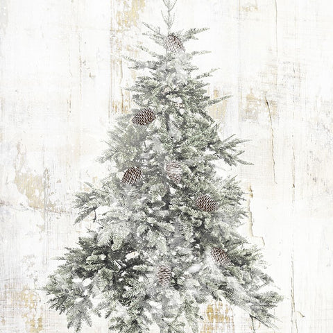 Tree   White Modern Wood Framed Art Print with Double Matting by Sommers, Mindy