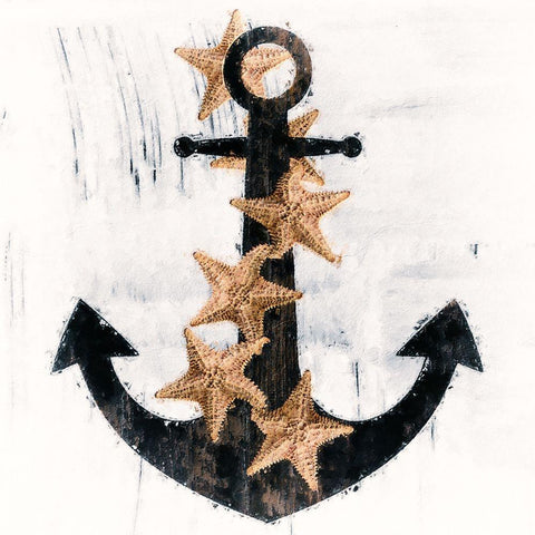 Misty Lighthouse White Modern Wood Framed Art Print by Sommers, Mindy