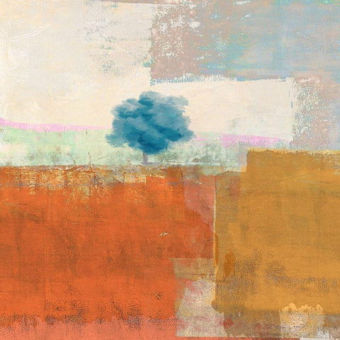 Great Plains I (detail) White Modern Wood Framed Art Print with Double Matting by Alex, Blanco