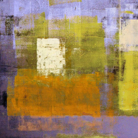 Oasis II White Modern Wood Framed Art Print with Double Matting by Aprile, Alessio