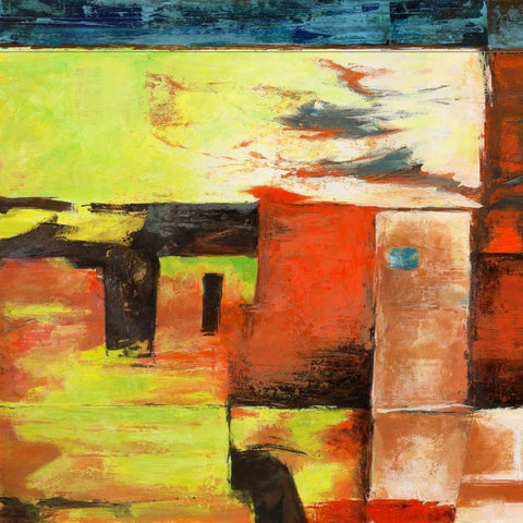 Jungle I Black Ornate Wood Framed Art Print with Double Matting by Aprile, Alessio