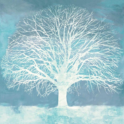 Aqua Oak Black Modern Wood Framed Art Print with Double Matting by Aprile, Alessio