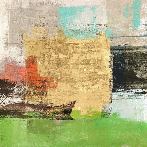 Actuality I Black Ornate Wood Framed Art Print with Double Matting by Alessio, Aprile