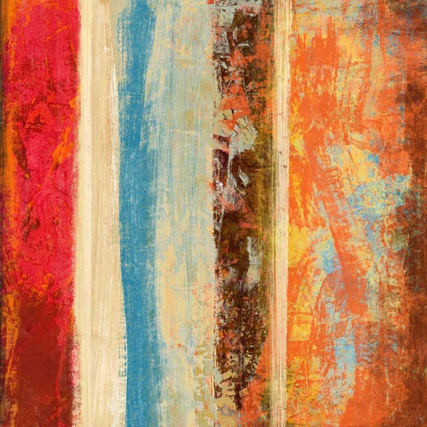 Printemps II White Modern Wood Framed Art Print by Baron, Alphonse