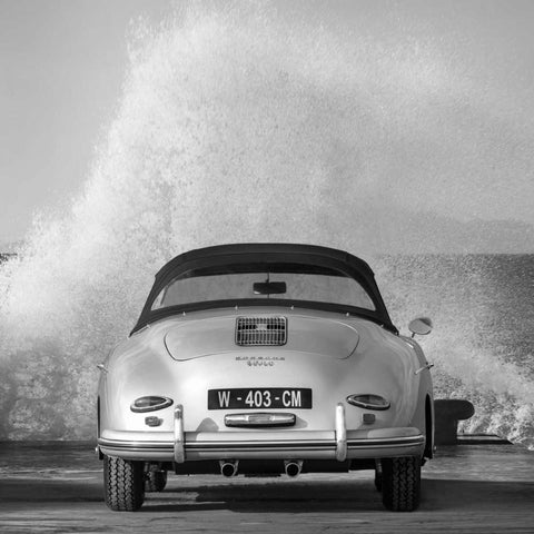 Ocean Waves breaking on Vintage Beauties  (detail 2) Gold Ornate Wood Framed Art Print with Double Matting by Gasoline Images