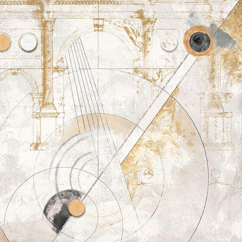 Quadranti e traiettorie Black Ornate Wood Framed Art Print with Double Matting by Armenti, Arturo