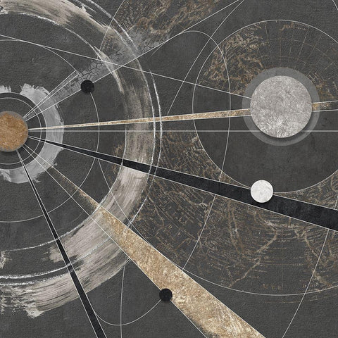 Orbitale I Black Modern Wood Framed Art Print by Armenti, Arturo