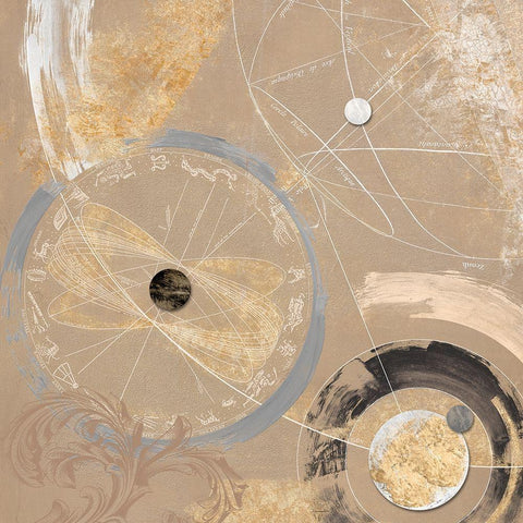 Costellazioni I Gold Ornate Wood Framed Art Print with Double Matting by Armenti, Arturo