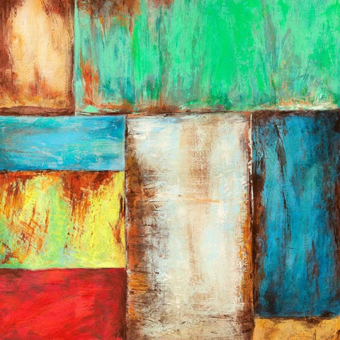 Desert Breeze White Modern Wood Framed Art Print with Double Matting by Munson, Anne