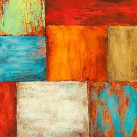 Desert Sun Black Modern Wood Framed Art Print by Munson, Anne