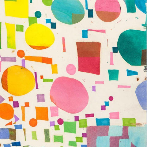 Glam Slam I White Modern Wood Framed Art Print with Double Matting by Bacci, Leonardo