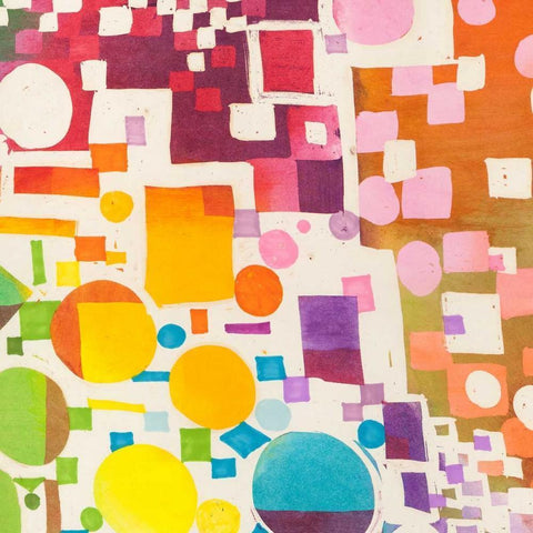 Glam Slam II Black Modern Wood Framed Art Print with Double Matting by Bacci, Leonardo