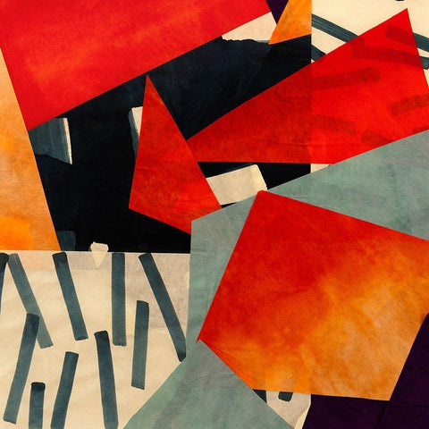 Memphis Blues I Black Ornate Wood Framed Art Print with Double Matting by Bacci, Leonardo