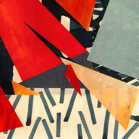 Memphis Blues II Gold Ornate Wood Framed Art Print with Double Matting by Bacci, Leonardo