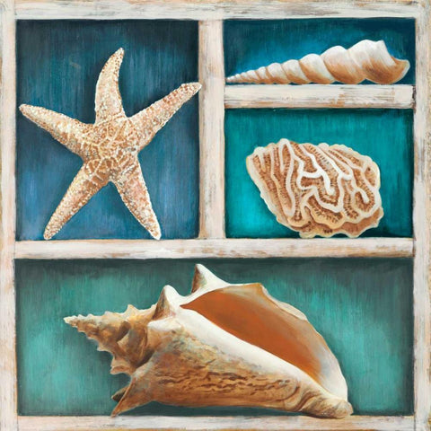 Collection of Memories VI White Modern Wood Framed Art Print by Broome, Ted