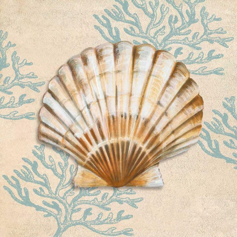 Ocean Gift II White Modern Wood Framed Art Print by Broome, Ted