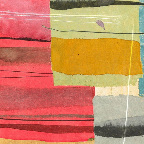 Straight Away I Black Modern Wood Framed Art Print with Double Matting by Viola, Bertel