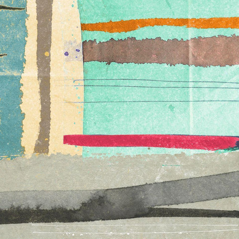 Straight Away II White Modern Wood Framed Art Print by Viola, Bertel