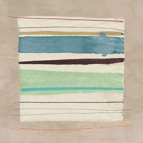 Washed Away II White Modern Wood Framed Art Print by Viola, Bertel