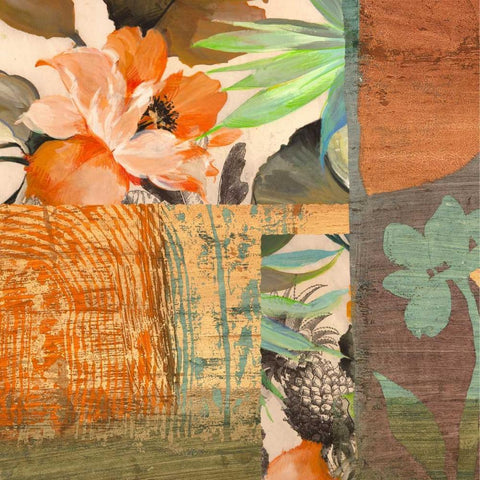 Jungle III Gold Ornate Wood Framed Art Print with Double Matting by Grant, Eve C.