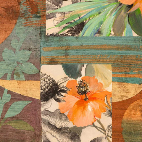 Jungle IV Black Modern Wood Framed Art Print with Double Matting by Grant, Eve C.