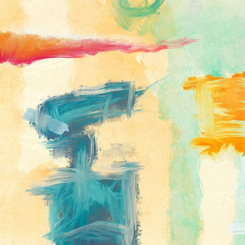 Colorama I Black Modern Wood Framed Art Print with Double Matting by Olin, Chaz